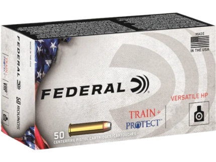 Federal Train + Protect Ammunition 380 ACP 85 Grain Versatile Hollow Point