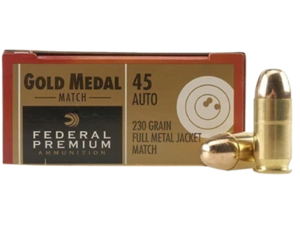 Federal Premium Gold Medal Match Ammunition 45 ACP 230 Grain Full Metal Jacket