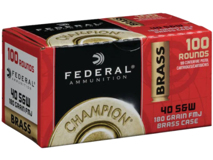 Federal Champion Ammunition 40 S&W 180 Grain Full Metal Jacket